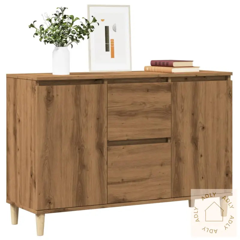Skjenk Artisan Eik 102X35X70 Cm Konstruert Tre