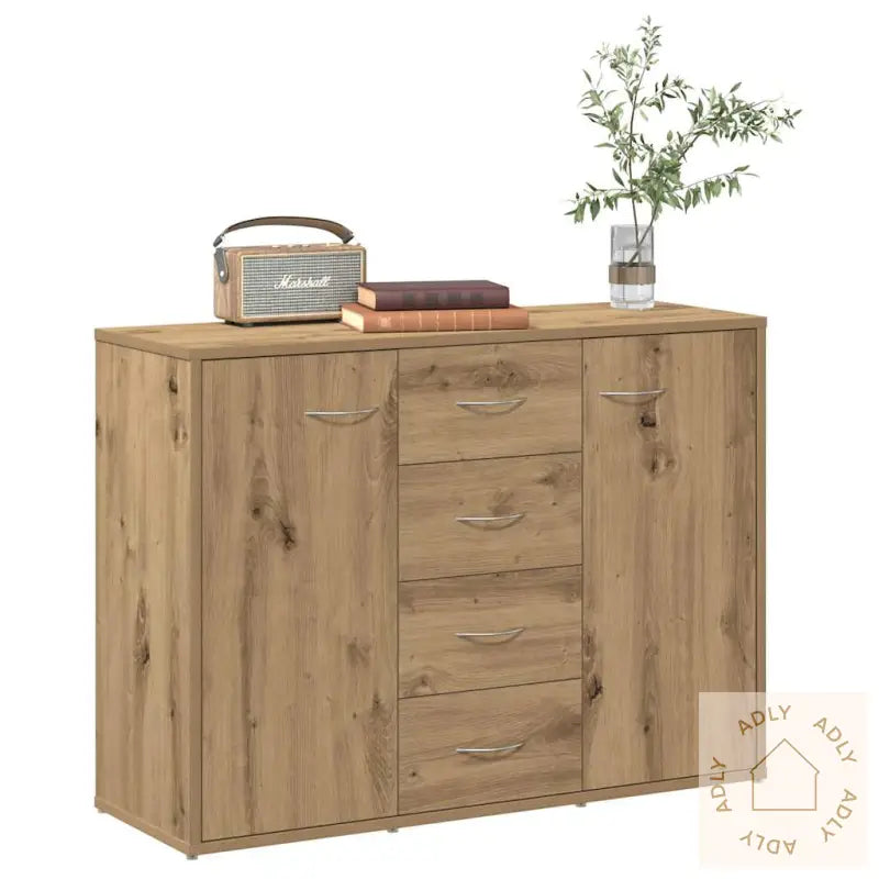 Skjenk Artisan Eik 88X30X64 Cm Konstruert Tre