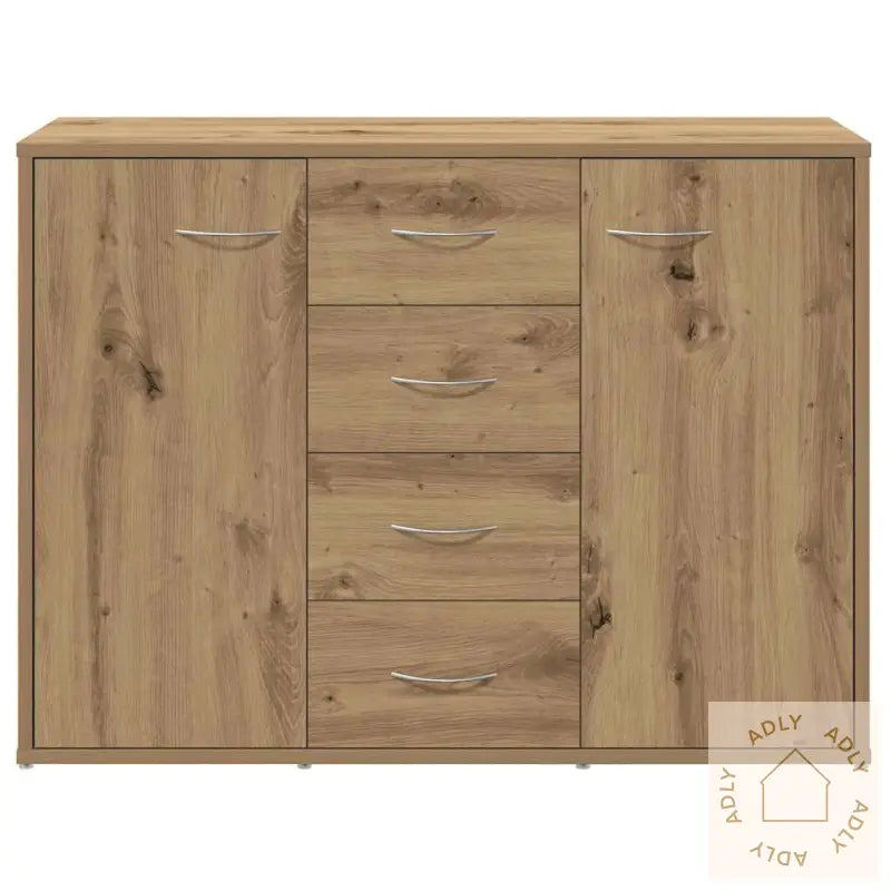 Skjenk Artisan Eik 88X30X64 Cm Konstruert Tre