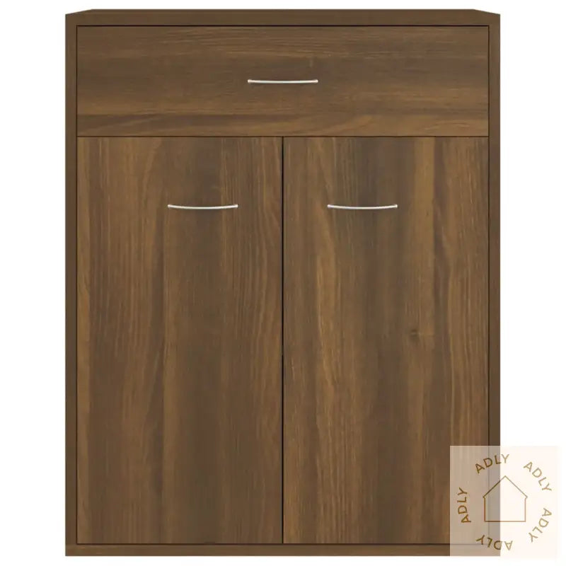 Skjenk Brun Eik 60X30X75 Cm Konstruert Tre