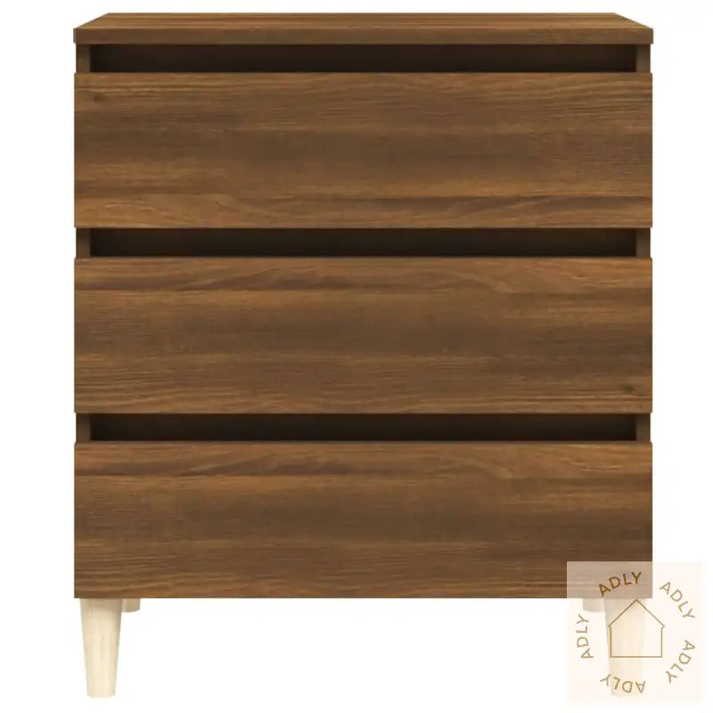 Skjenk Brun Eik 60X35X69 Cm Konstruert Tre