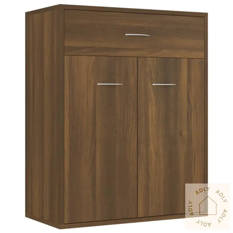 Skjenk Brun Eik 60X30X75 Cm Konstruert Tre