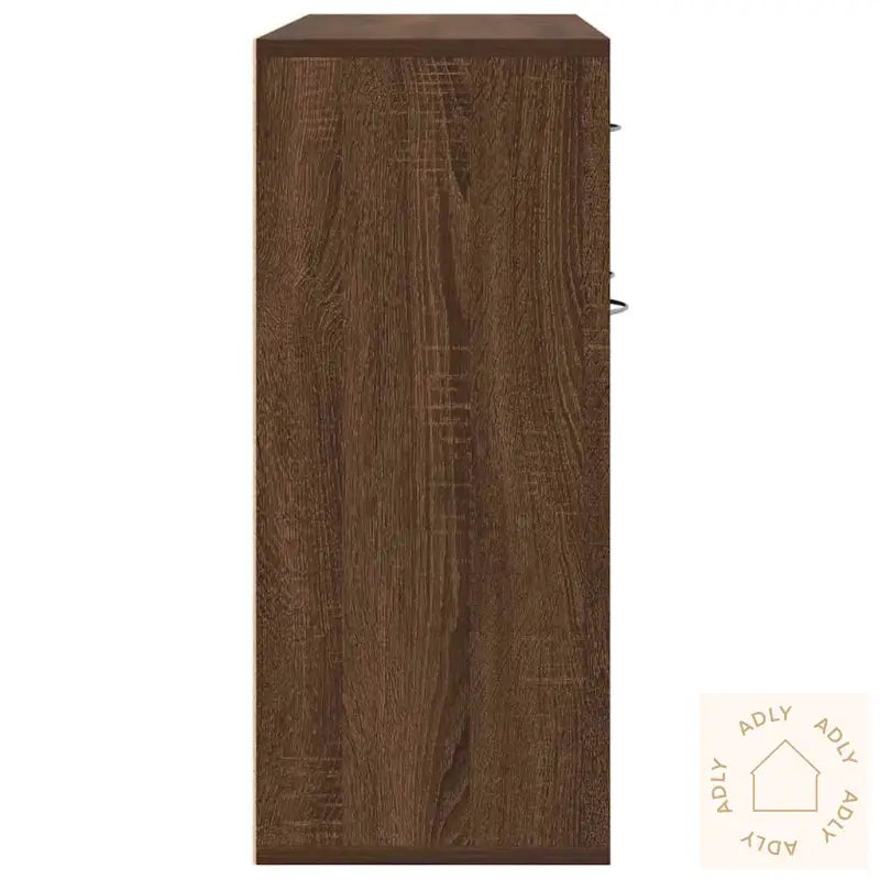 Skjenk Brun Eik 88X30X70 Cm Konstruert Tre