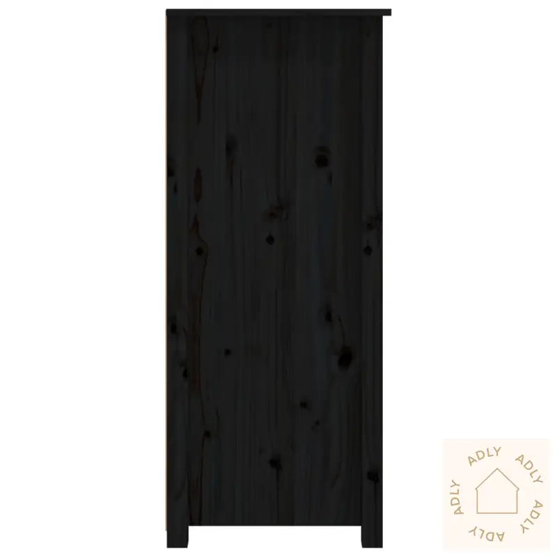 Skjenk Svart 83X41,5X100 Cm Heltre Furu