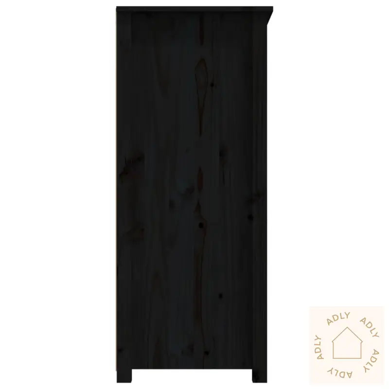 Skjenk Svart 83X41,5X100 Cm Heltre Furu