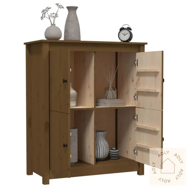 Skjenk Honningbrun 83X41,5X100 Cm Heltre Furu