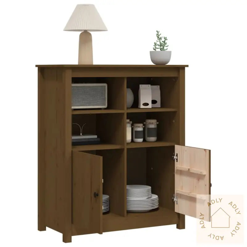 Skjenk Honningbrun 83X41,5X100 Cm Heltre Furu