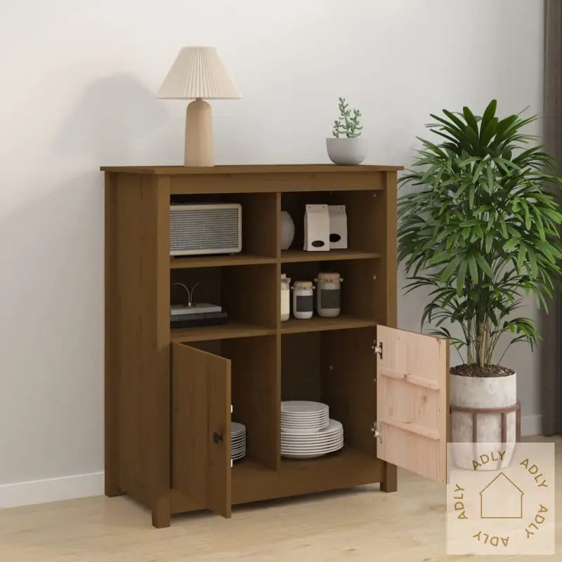 Skjenk Honningbrun 83X41,5X100 Cm Heltre Furu