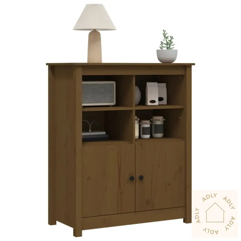 Skjenk Honningbrun 83X41,5X100 Cm Heltre Furu