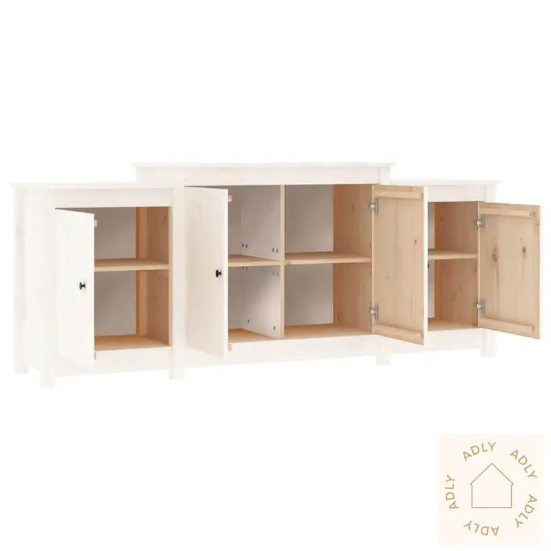 Skjenk Hvit 164X37X68 Cm Heltre Furu