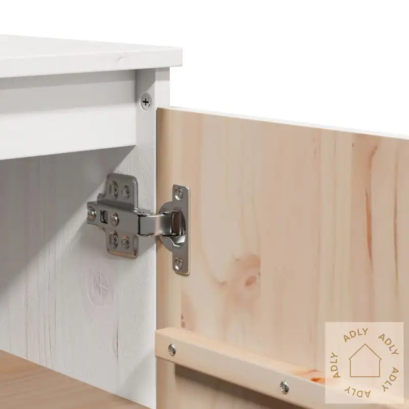 Skjenk 60X36X84 Cm Heltre Furu Hvit