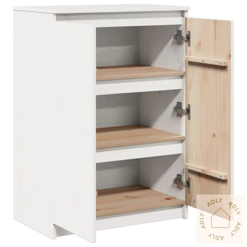 Skjenk 60X36X84 Cm Heltre Furu Hvit
