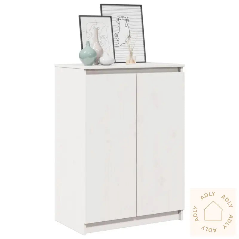 Skjenk 60X36X84 Cm Heltre Furu Hvit