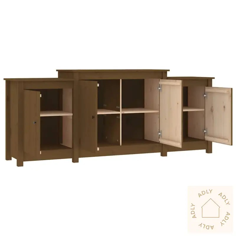 Skjenk Honningbrun 164X37X68 Cm Heltre Furu