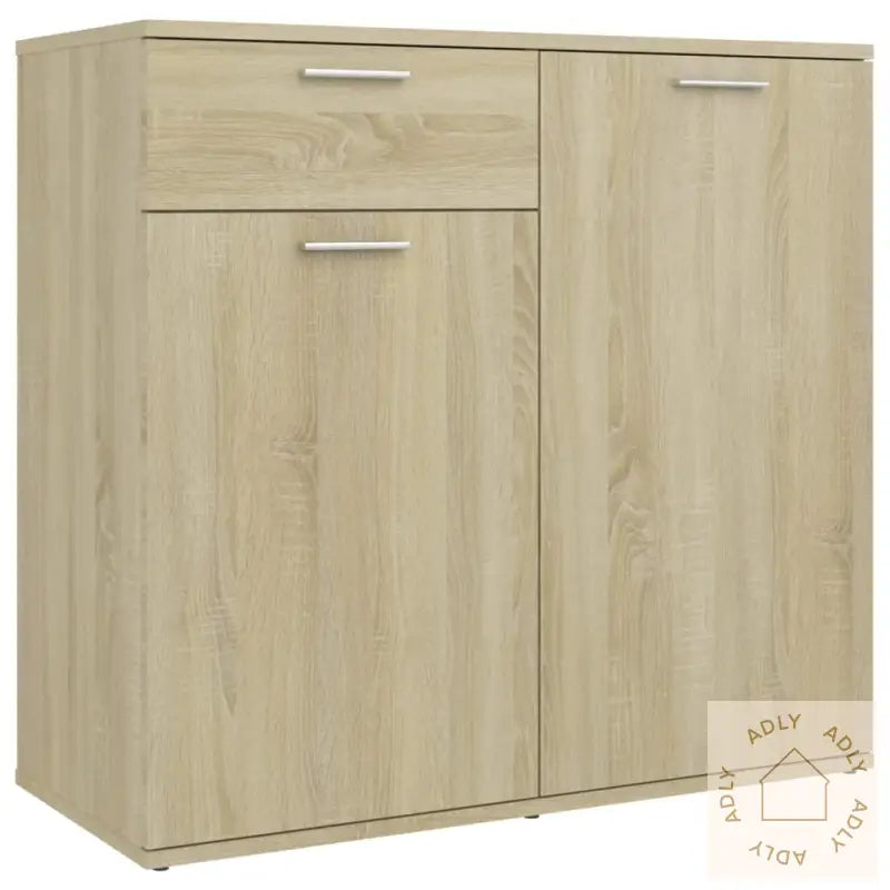 Skjenk Sonoma Eik 80X36X75 Cm Konstruert Tre
