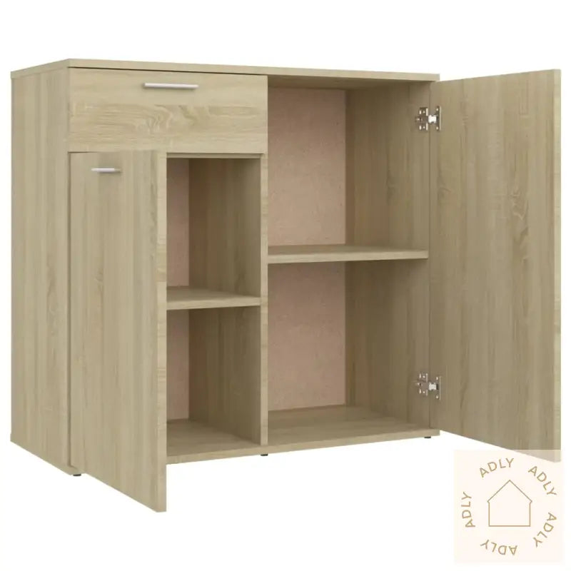 Skjenk Sonoma Eik 80X36X75 Cm Konstruert Tre