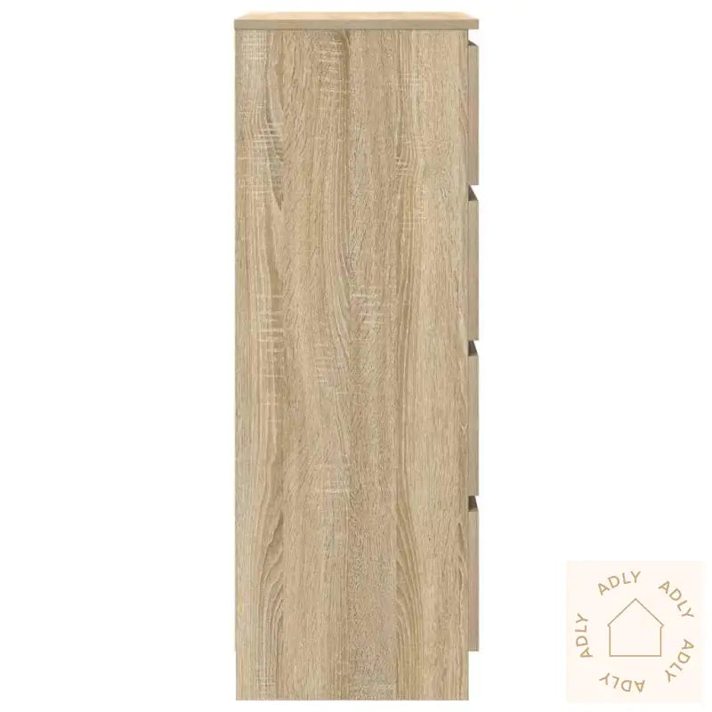 Skjenk Sonoma Eik 60X35X98,5 Cm Konstruert Tre