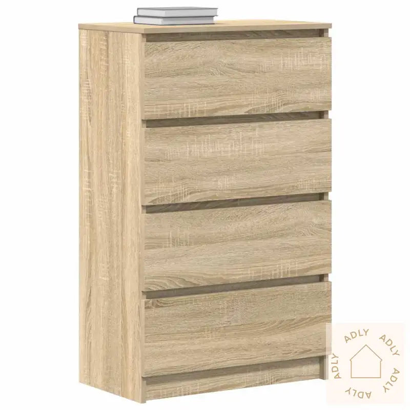 Skjenk Sonoma Eik 60X35X98,5 Cm Konstruert Tre