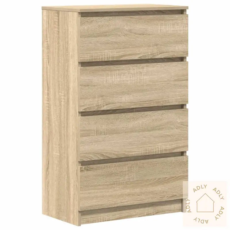 Skjenk Sonoma Eik 60X35X98,5 Cm Konstruert Tre
