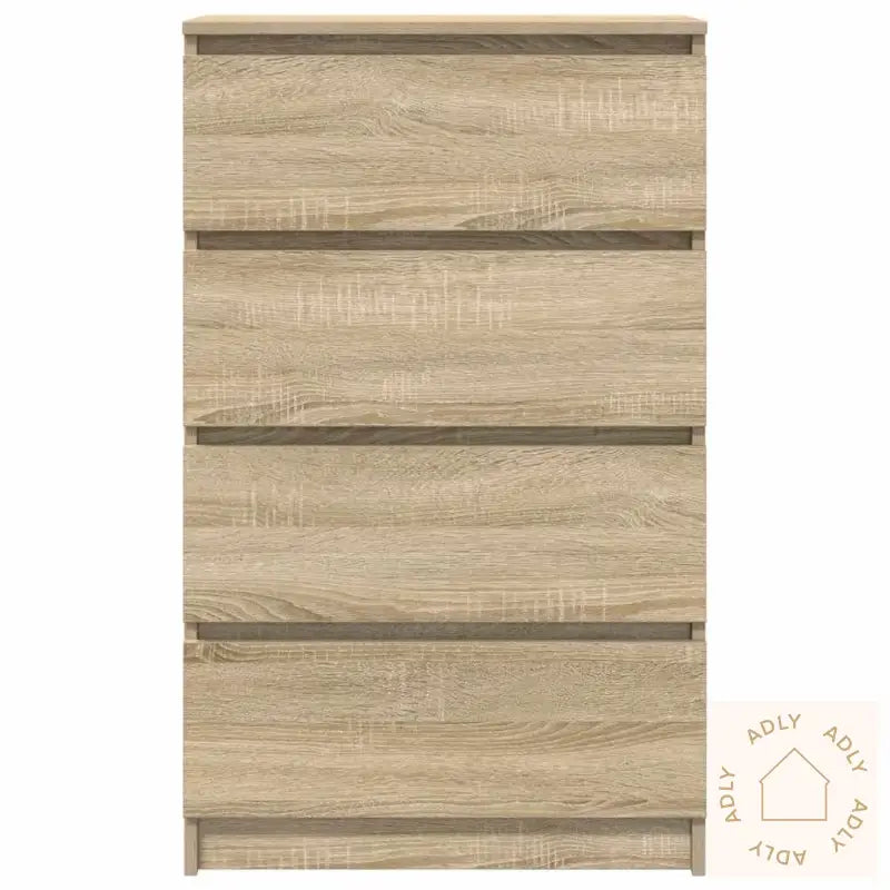 Skjenk Sonoma Eik 60X35X98,5 Cm Konstruert Tre