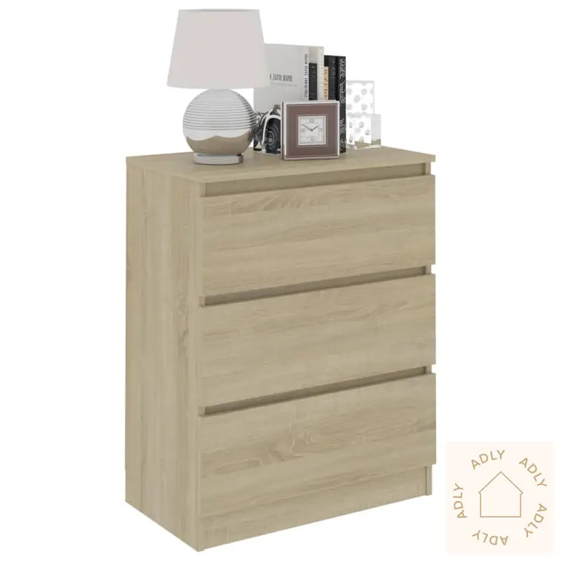 Skjenk Sonoma Eik 60X35X76 Cm Konstruert Tre