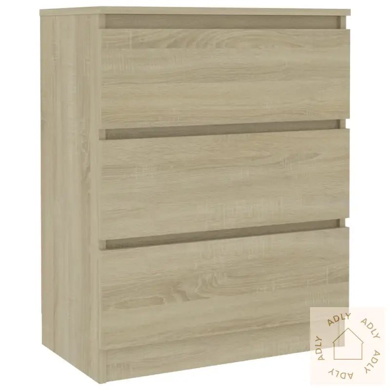 Skjenk Sonoma Eik 60X35X76 Cm Konstruert Tre