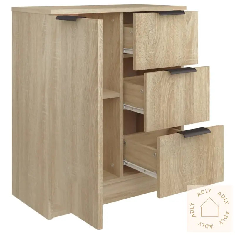 Skjenk Sonoma Eik 60X30X70 Cm Konstruert Tre