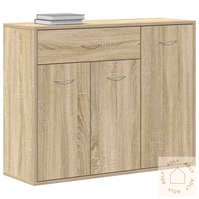 Skjenk Sonoma Eik 88X30X70 Cm Konstruert Tre