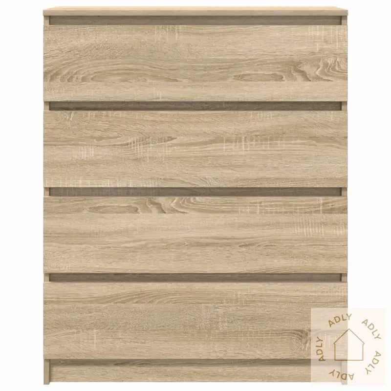 Skjenk Sonoma Eik 80X35X99 Cm Konstruert Tre