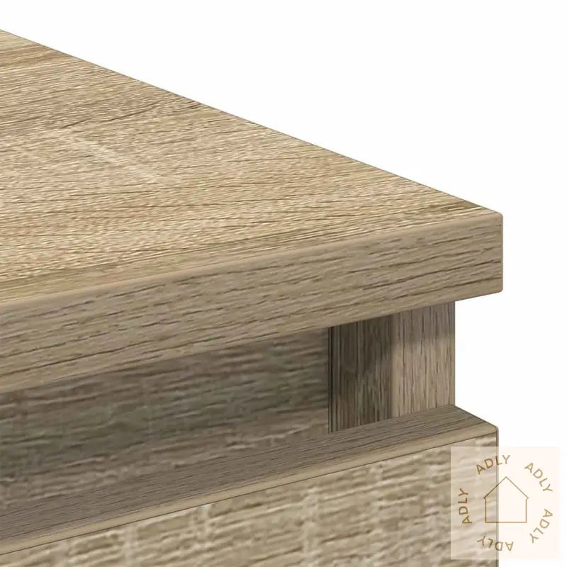 Skjenk Sonoma Eik 80X35X99 Cm Konstruert Tre