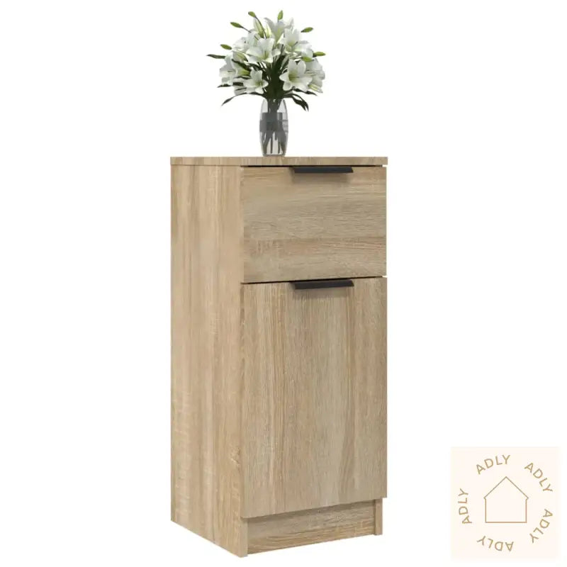 Skjenk Sonoma Eik 30X30X70 Cm Konstruert Tre