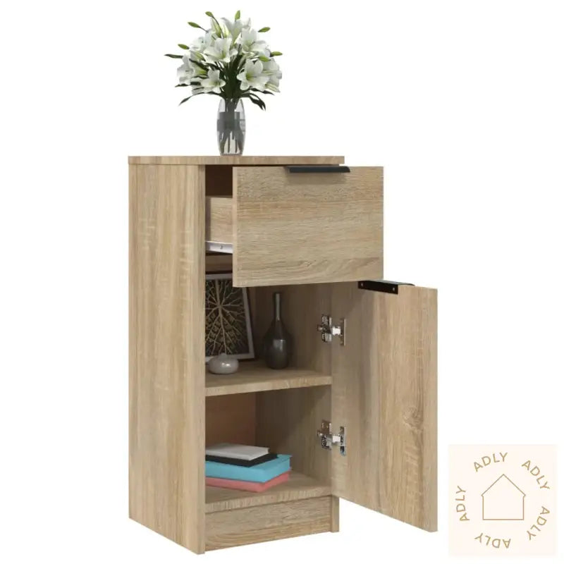 Skjenk Sonoma Eik 30X30X70 Cm Konstruert Tre