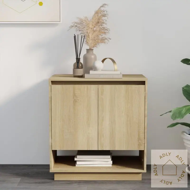 Skjenk Sonoma Eik 70X41X75 Cm Konstruert Tre