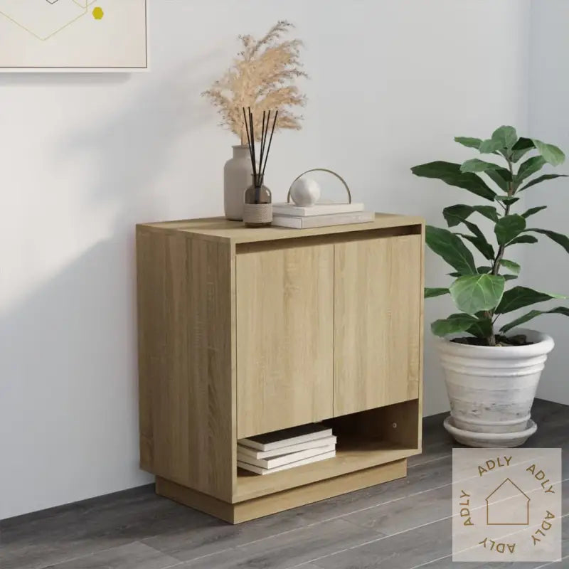Skjenk Sonoma Eik 70X41X75 Cm Konstruert Tre