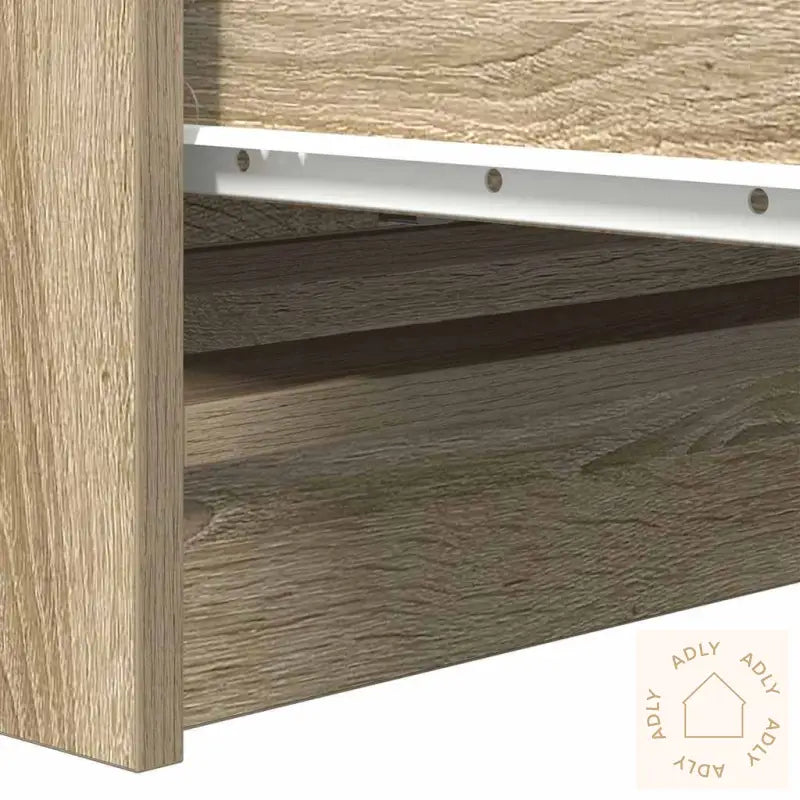 Skjenk Sonoma Eik 80X35X99 Cm Konstruert Tre