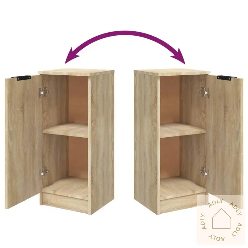 Skjenk Sonoma Eik 30X30X70 Cm Konstruert Tre