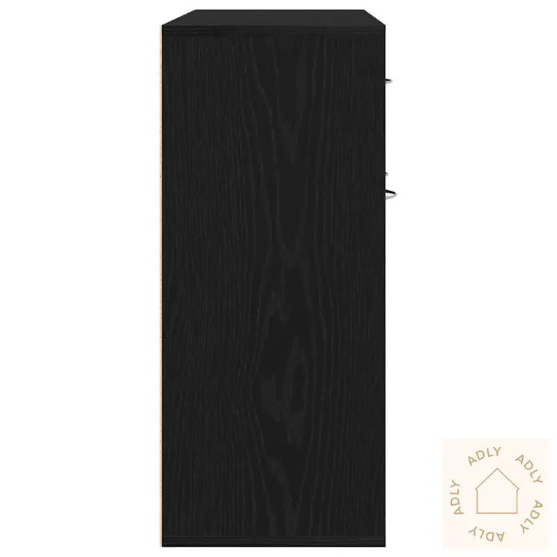 Skjenk Svart Eik 88X30X70 Cm Konstruert Tre