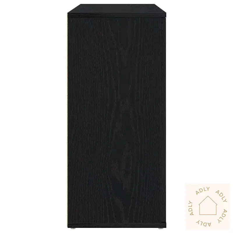 Skjenk Svart Eik 91X29,5X65 Cm Konstruert Tre