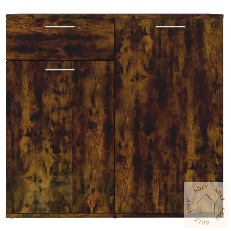 Skjenk Røkt Eik 80X36X75 Cm Konstruert Tre