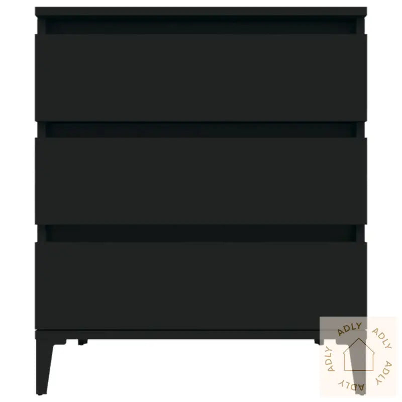 Skjenk Svart 60X35X70 Cm Konstruert Tre