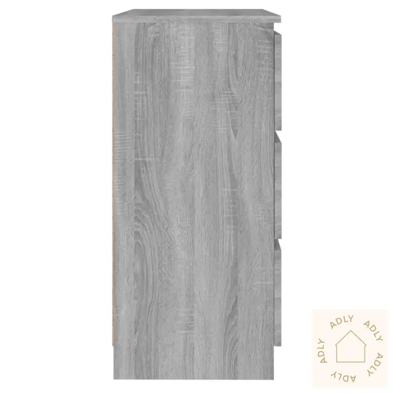 Skjenk Grå Sonoma 60X35X76 Cm Konstruert Tre