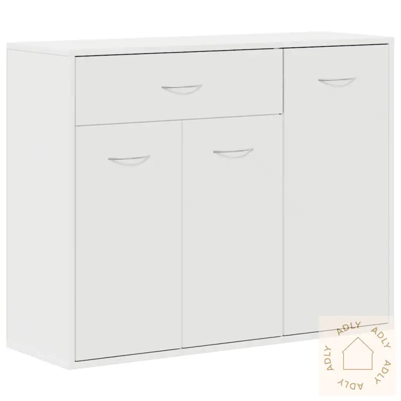 Skjenk Hvit 88X30X70 Cm Konstruert Tre