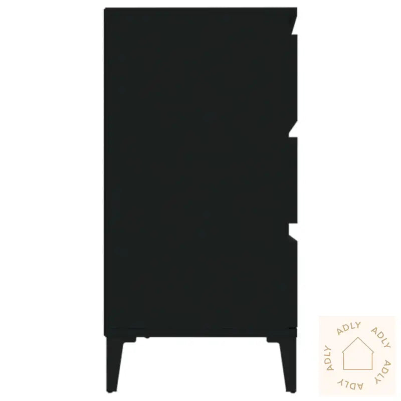 Skjenk Svart 60X35X70 Cm Konstruert Tre