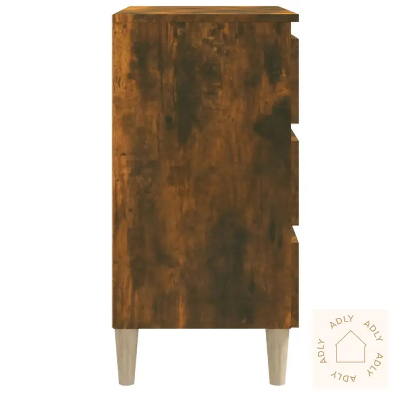 Skjenk Røkt Eik 60X35X69 Cm Konstruert Tre