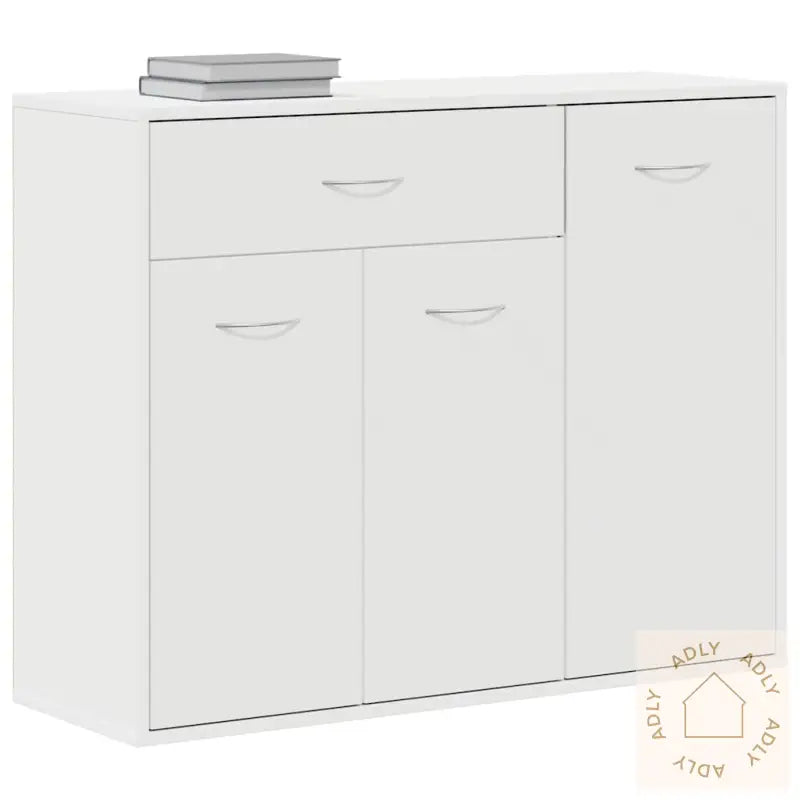 Skjenk Hvit 88X30X70 Cm Konstruert Tre