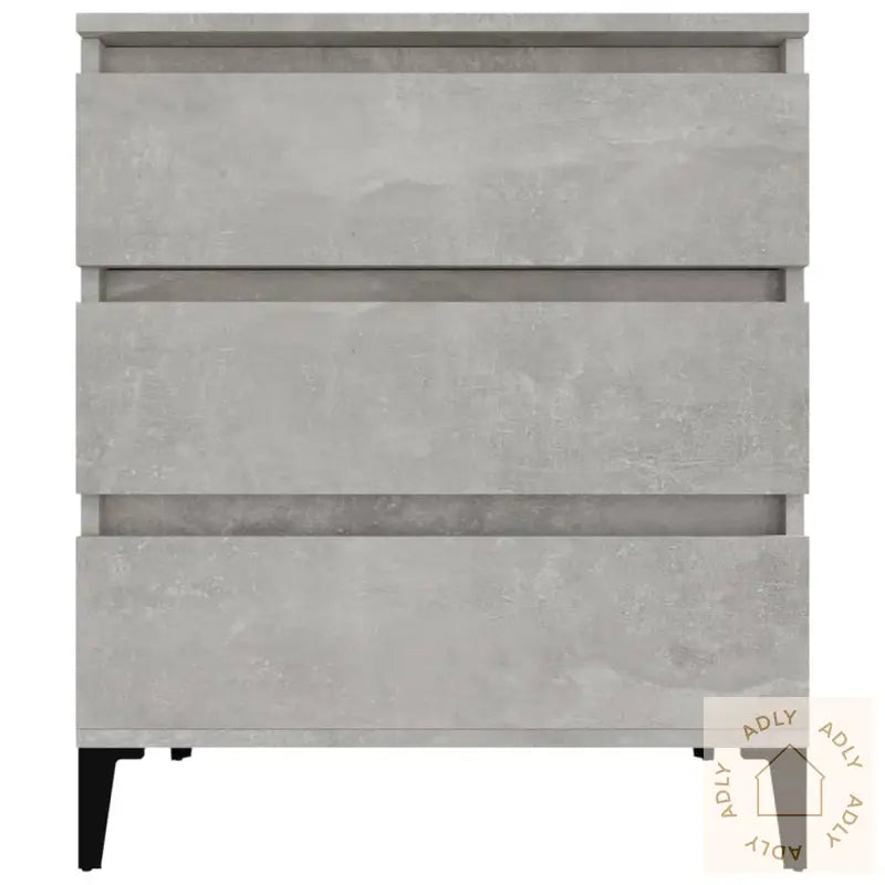 Skjenk Betonggrå 60X35X70 Cm Konstruert Tre