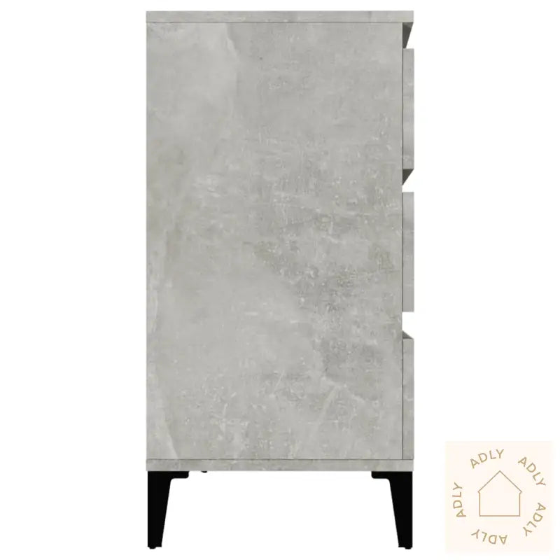 Skjenk Betonggrå 60X35X70 Cm Konstruert Tre