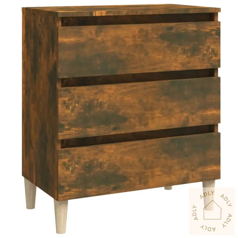 Skjenk Røkt Eik 60X35X69 Cm Konstruert Tre