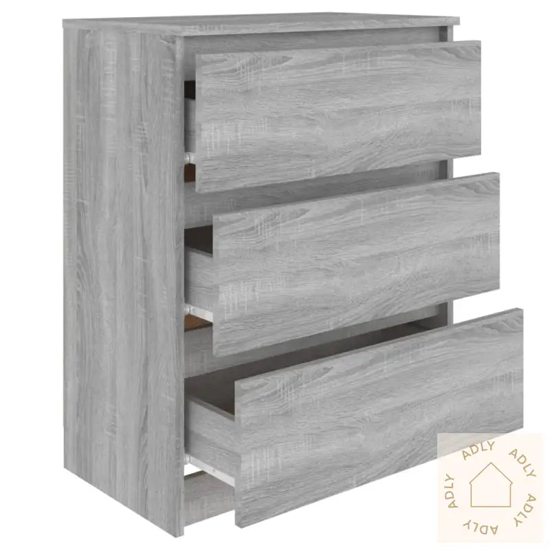 Skjenk Grå Sonoma 60X35X76 Cm Konstruert Tre