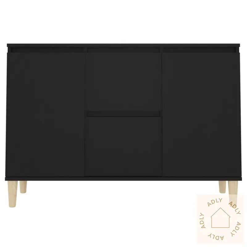 Skjenk Svart 101X35X70 Cm Konstruert Tre